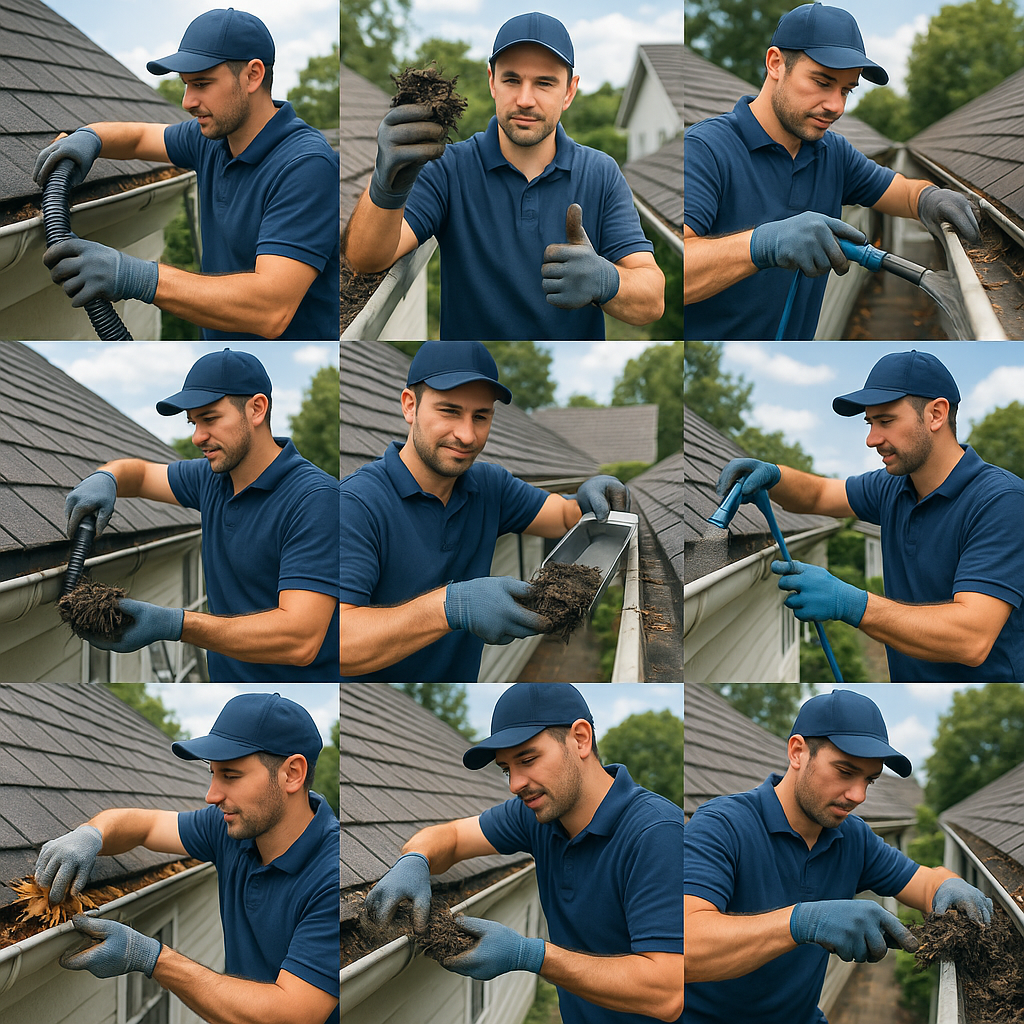 Gutter Clean Brisbane About Us – local gutter expert speaking with homeowner